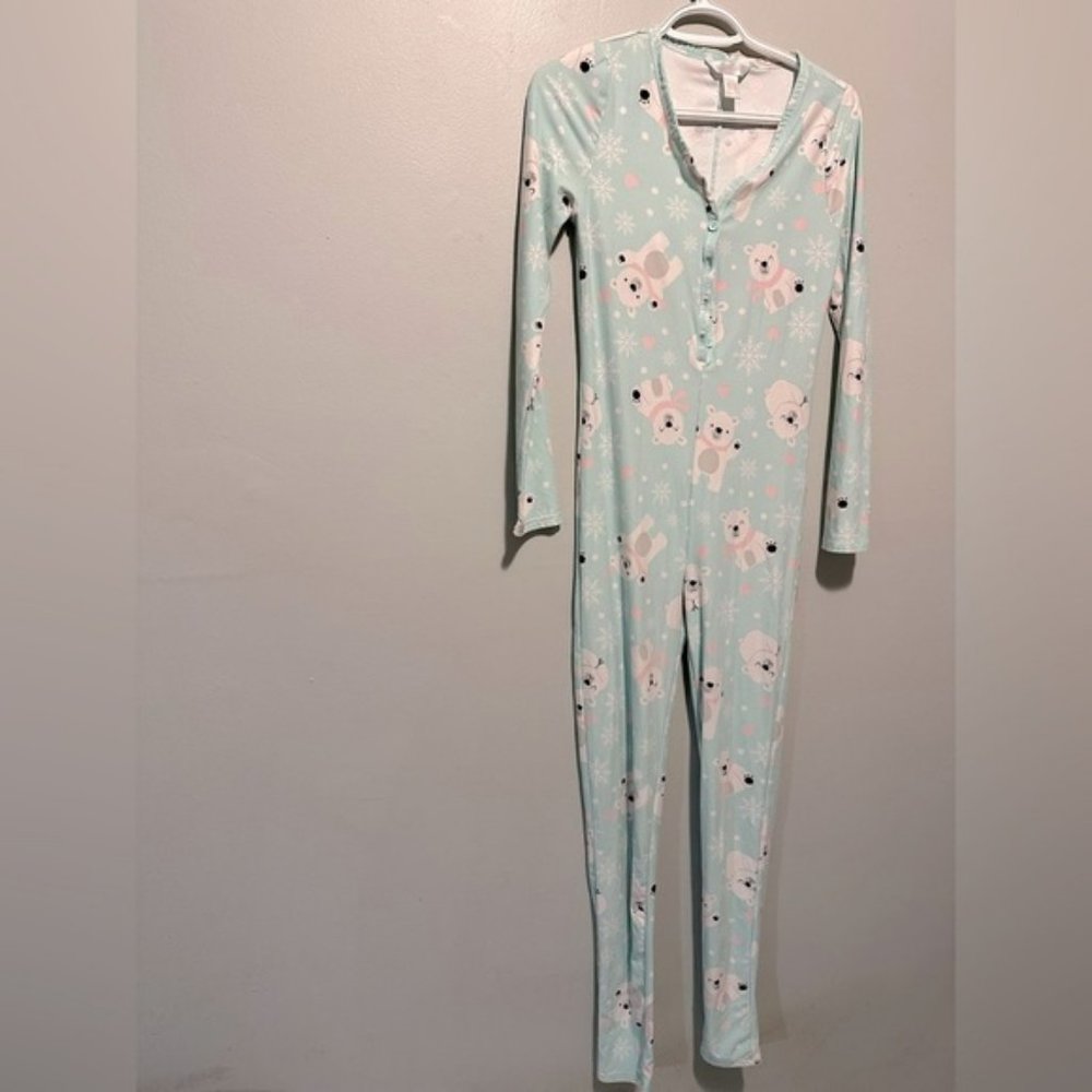 Super Soft Christmas Teddy Bear Onsie For Adults Size L Super Stretch